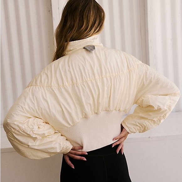 Fp Movement Cream Glitz Blitz Quilted Puff Jacket Size XS - Picture 4 of 9